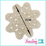 LACE - CROCHET-CIRCLE PETAL-COTTON(CREAM)